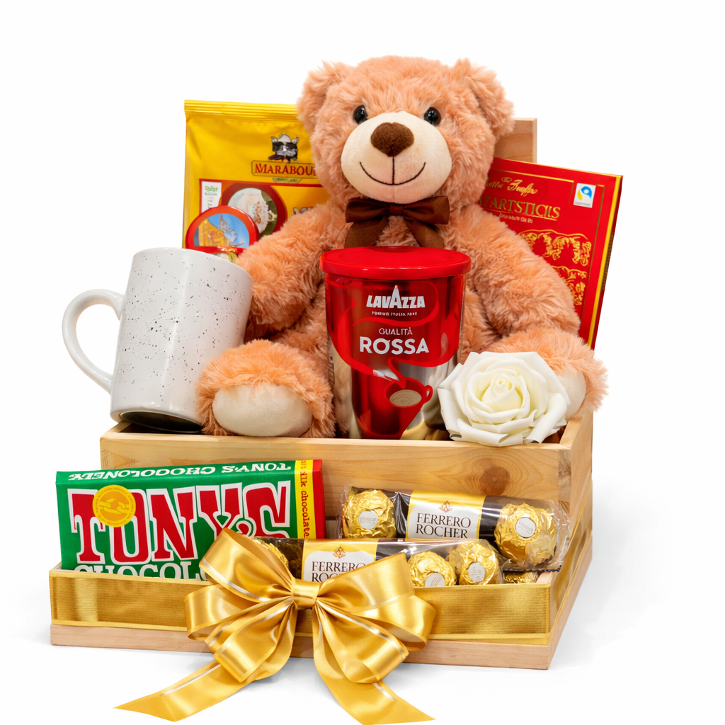 Kaffe- och choklad-teddylåda