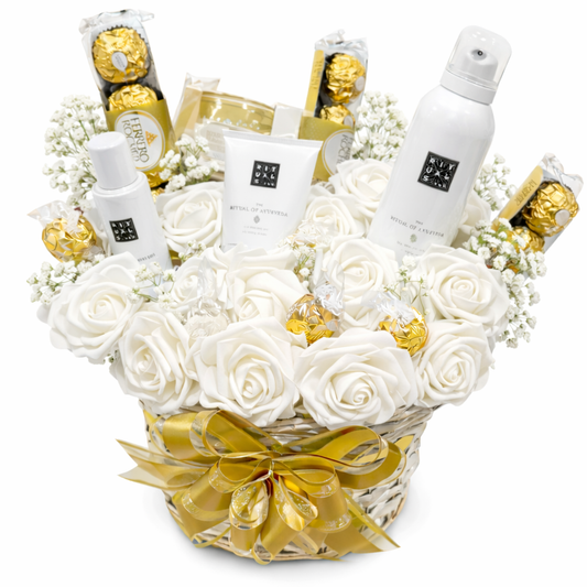 Lyxig rospresentkorg 