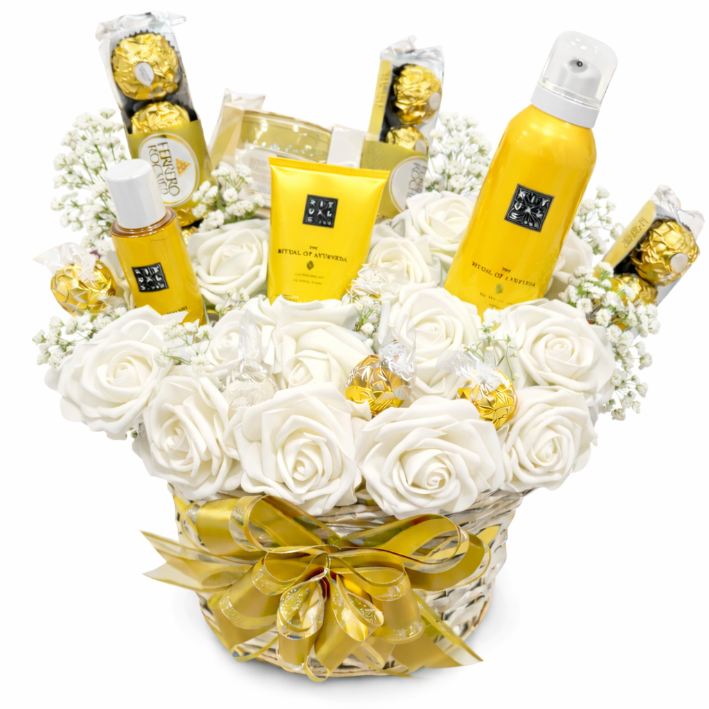 Lyxig rospresentkorg 