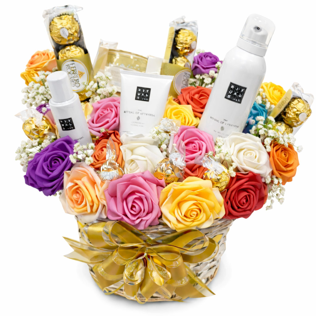 Lyxig rospresentkorg 