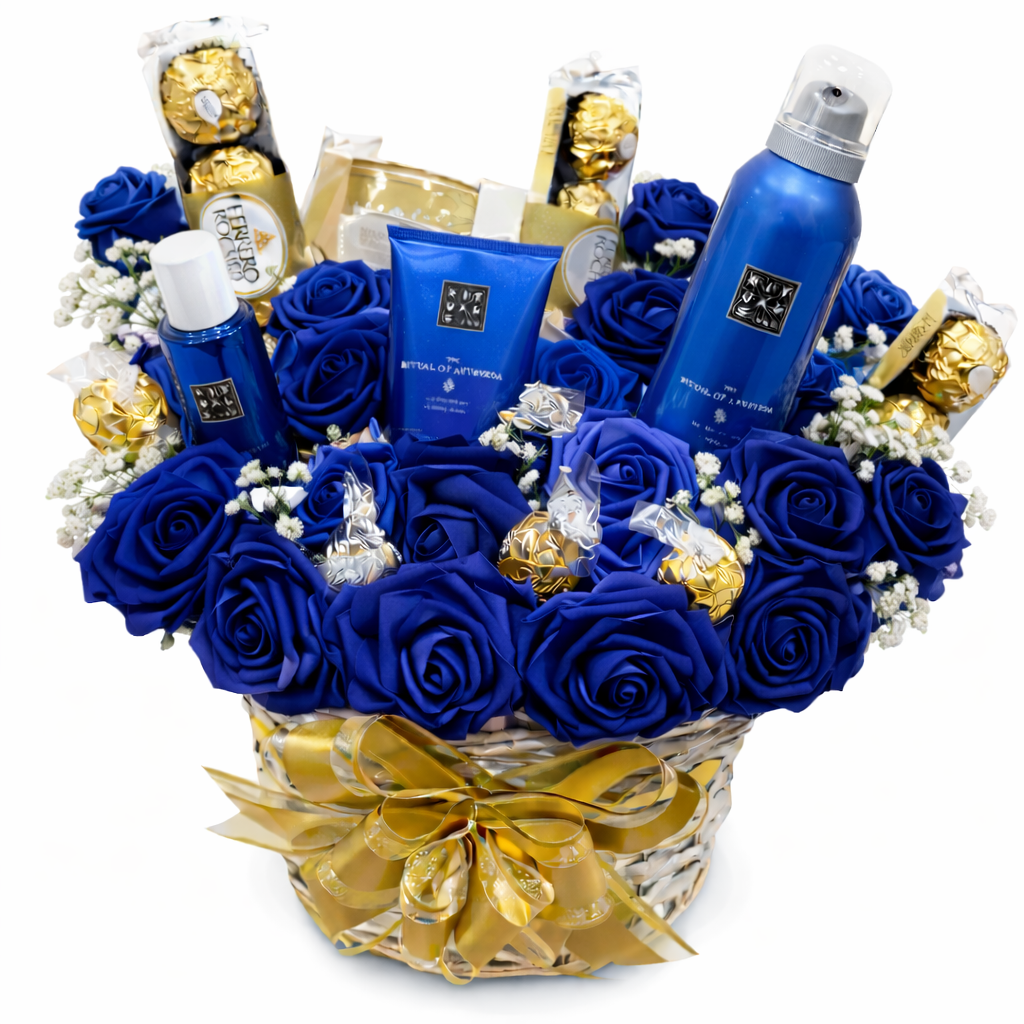 Lyxig rospresentkorg 